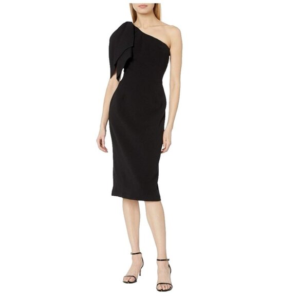 Dress The Population Dress Black XL Extra Large Washable Stretch Sleeveless NEW - Picture 1 of 16
